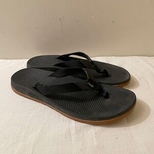 Chaco Women's Size 12 Lowdown Black Flip Flop Sandals Outdoor Active Beach